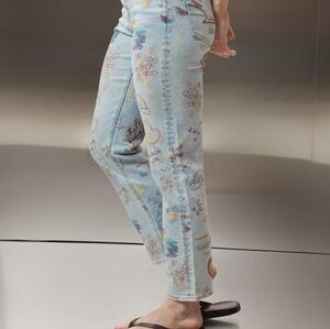 BNWT American Eagle AE Pride Stretch Super High-Waisted Ankle Straight Jean. 10S